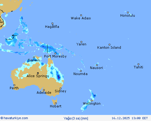 Yağış(3 sa) Tahmin Haritaları