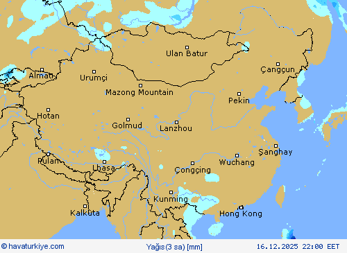 Yağış(3 sa) Tahmin Haritaları